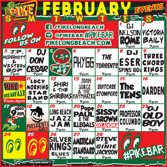 Pike Events_FEB2019_ONLINE Pike Calendar
